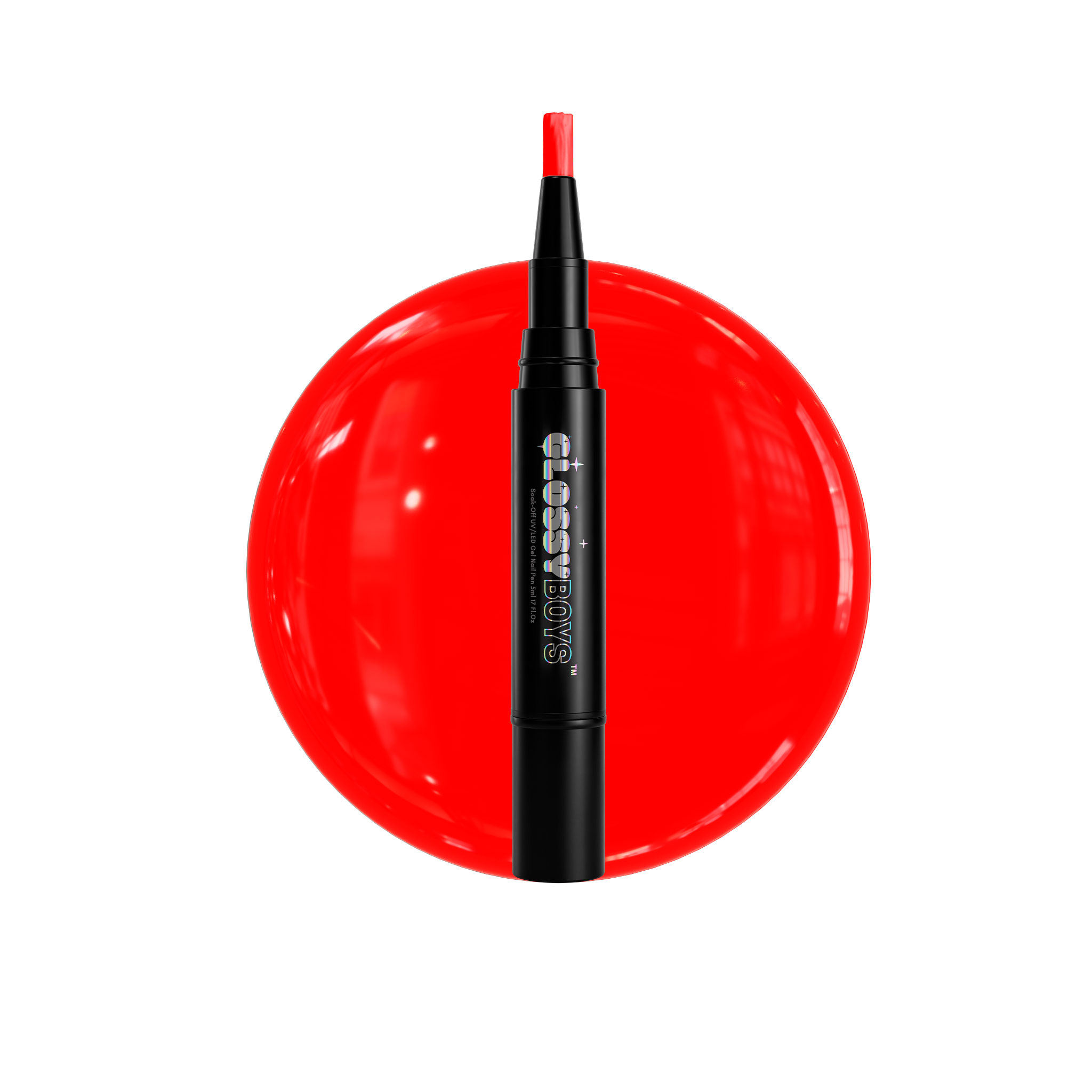 NAIL POLISH PEN - Rad Red - Glossy Boys